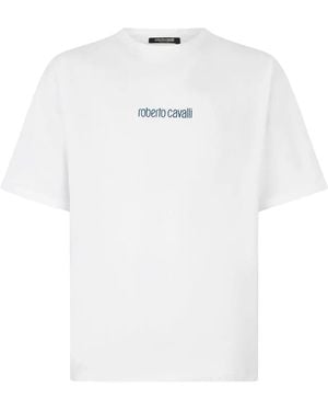 Roberto Cavalli Logo-Print T-Shirt - White