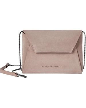 Brunello Cucinelli Bc Duo Pochette - Grey