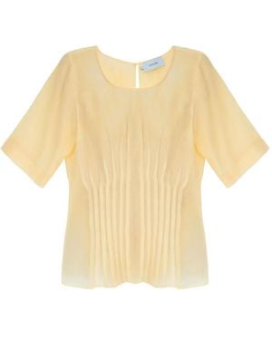 Isolda Labirinto De Rios Pintuck Blouse - White