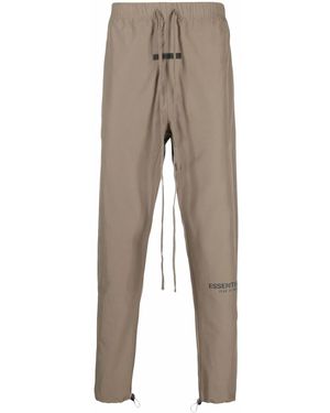 Fear Of God Logo Print Track Trousers - Natural