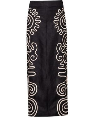 Cala De La Cruz Belen Maxi Skirt - ブラック