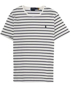 Polo Ralph Lauren Striped Logo T-Shirt - White