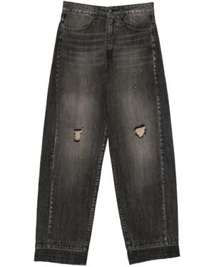 So Allure Distressed Trousers - Grey