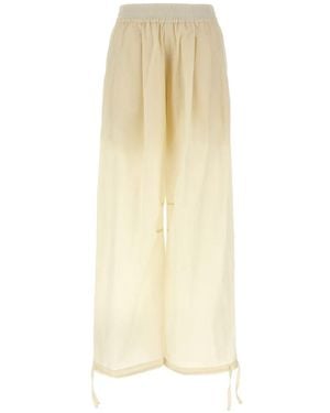 Philosophy Di Lorenzo Serafini Wide-Leg Cotton Blend Pleated Pants - White