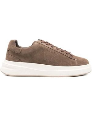 Guess Suede Platform Sneakers - Brown
