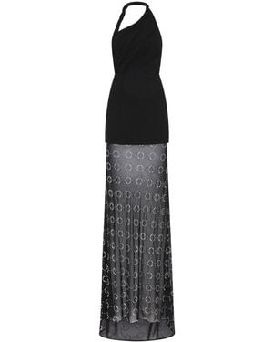 Rebecca Vallance Ellasandra Halter Gown - Black