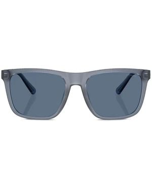 COACH C Hardware Textured Square-Frame Sunglasses - Blue