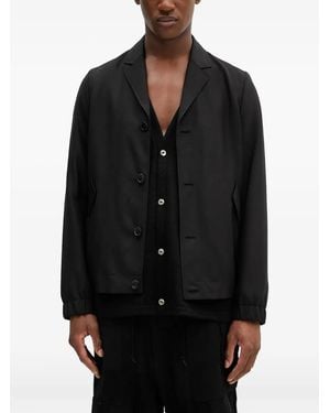 Paul Smith Wool Shirt Jacket - Black