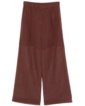 Brunello Cucinelli Transparent Pants - Purple