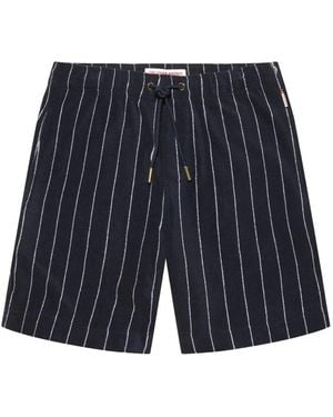 Orlebar Brown Trevone Striped Towelling Shorts - Blue