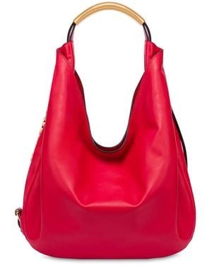 Moschino Large Handle Me Shoulder Bag - Red