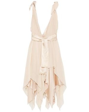 Stephan Janson V-Neck Midi Dress - White