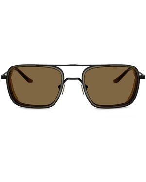 Emporio Armani Pilot Frame Sunglasses - Black