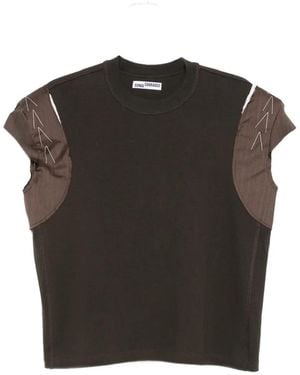 SONIA CARRASCO Camiseta Con Panel En Contraste - Negro