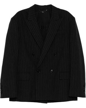 Juun.J Gestreepte Blazer - Zwart