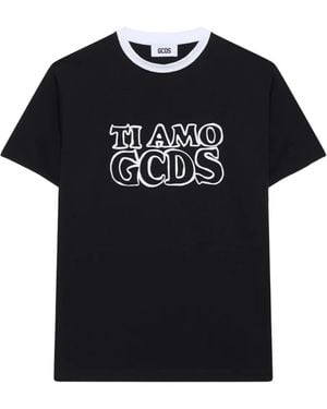 Gcds T-Shirt mit Logo-Print - Schwarz