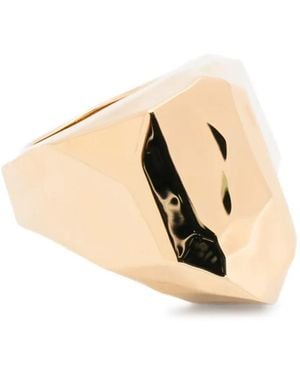 Lanvin Ring Met Geometrische Vorm - Naturel