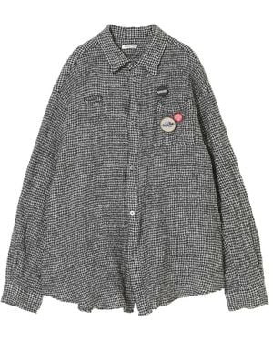 Undercover Checked Wool Shirt - Gray