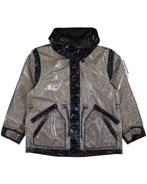 Stone Island Prismatic-Effect Hooded Jacket - Grey
