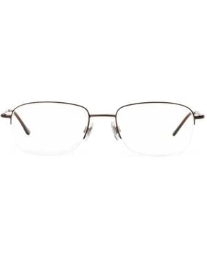 Polo Ralph Lauren Semi-Rimless Rectangle-Frame Glasses - White