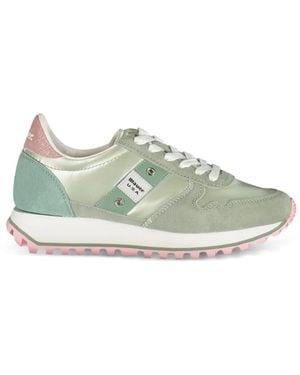 Blauer Zapatillas Con Paneles En Ante - Verde