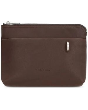 Rick Owens Portafoglio Saddle - Marrone