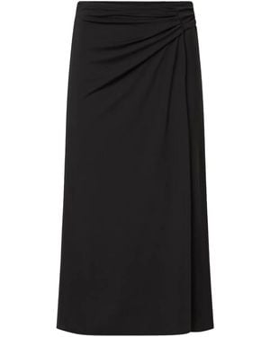 Weekend by Maxmara Ruched-detail Midi Skirt - Black