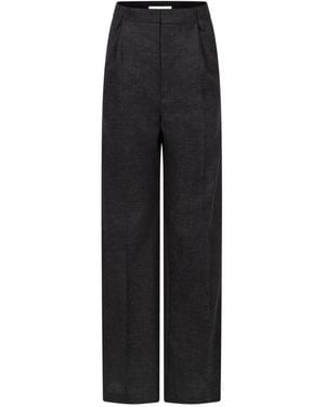 Victoria Beckham Ethel Wide-Leg Pants - Black