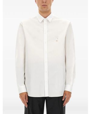 Moschino Duck-Embroidered Shirt - White