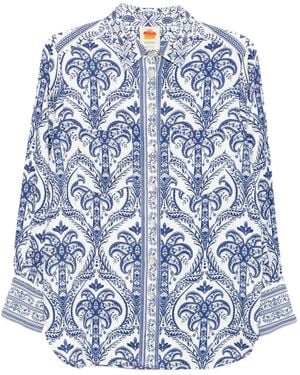 FARM Rio Tropical Bluse - Blau