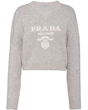 Prada Kasjmier Trui - Wit