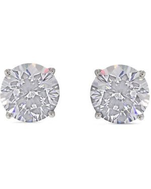 Fantasia by Deserio Round Stud Earrings - White