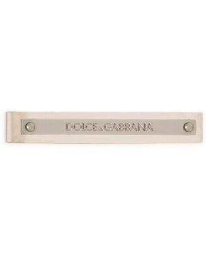 Dolce & Gabbana Clip para corbata con logo grabado - Neutro