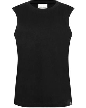 Extreme Cashmere Muscle Sleeveless Tank Top - Black