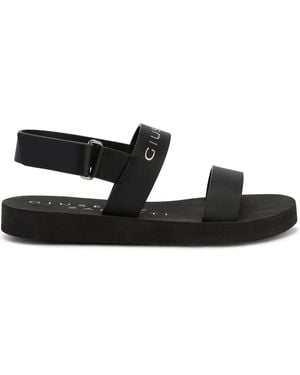 Giuseppe Zanotti Gz Saiph ロゴストラップ サンダル - ブラック