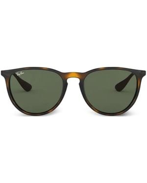 Ray-Ban Erika Sonnenbrille Mit Rundem Gestell - Grün