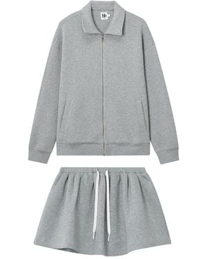B+ AB Zip-Front Set - Gray