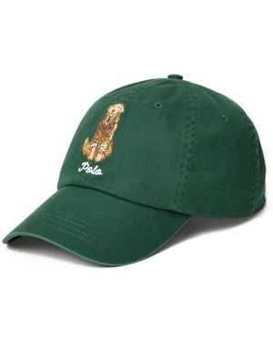 Polo Ralph Lauren Polo Bear-Embroidered Baseball Cap - Green