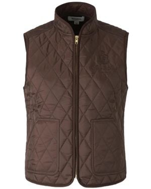 Sporty & Rich Quilted Gilet - Brown