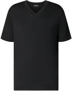 Emporio Armani V-Neck T-Shirt - Black