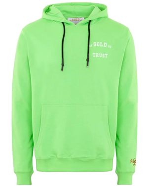 In Gold We Trust The Notorious Logo-Print Hoodie - Green