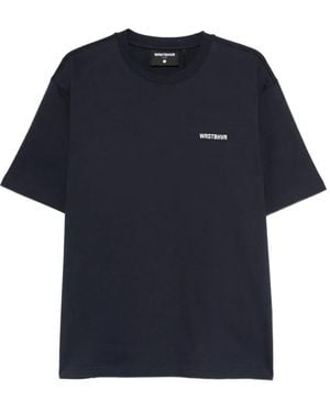 WRSTBHVR Round Neck T-Shirt - Blue