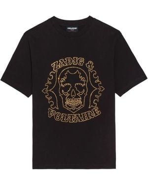 Zadig & Voltaire Graphic-Print T-Shirt - Black