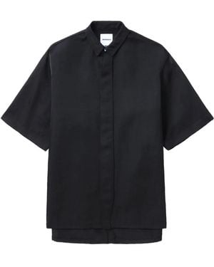 Adererror Short-Sleeve Collared Shirt - Black