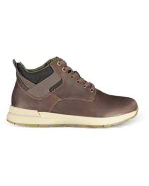 Lumberjack Dominic Chukka Lace-Up Panelled Ankle Boots - Brown