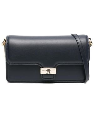 Tommy Hilfiger Mini Th Heritage Logo-Plaque Crossbody Bag - Grey