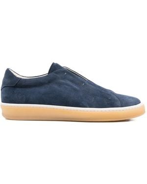 Eleventy Slip-On Suede Trainers - Blue