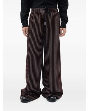 Ann Demeulemeester Gerry Striped Trousers - Black