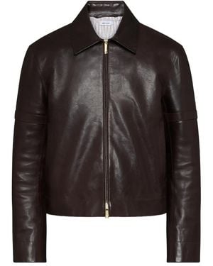 Thom Browne Leather Jacket - Black