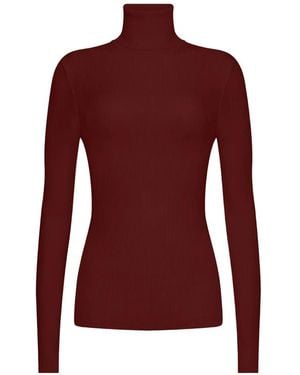 Wolford Langarmshirt Aus Merinowolle - Rot
